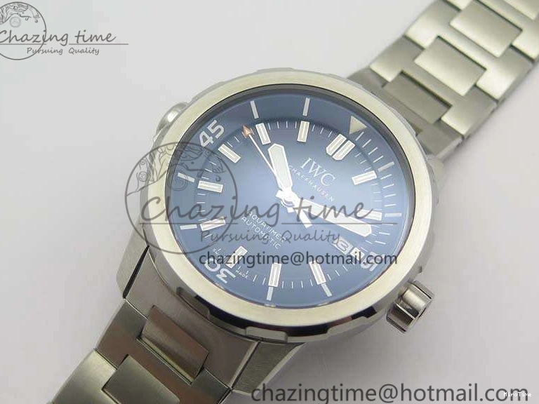 MIROTIME 0104 EasyMatch Aquatimer Automatic IW329004 V6F 1:1 Best Edition Blue Dial On SS Bracelet MIYOTA 7224